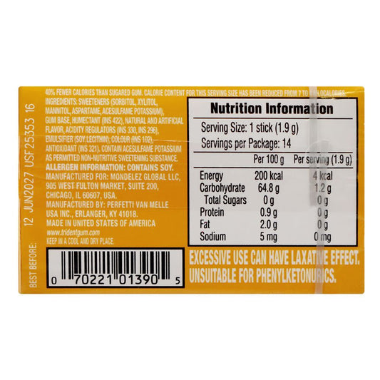 Trident Pineapple Sugar Free Gum Twist, 14-Pack