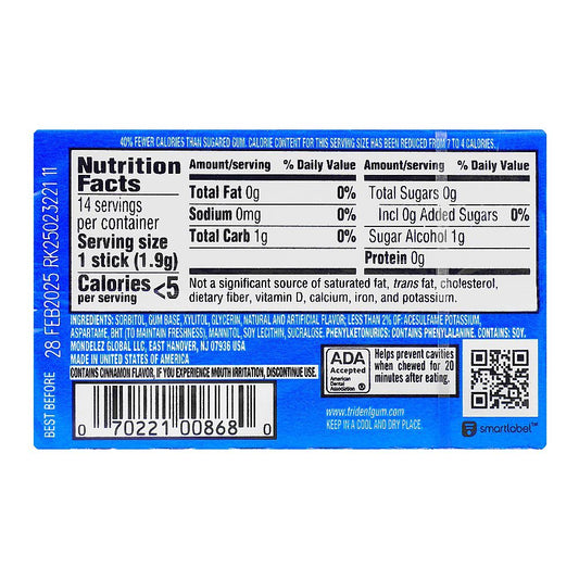 Trident Sugar free Gum Original, 14-Pack