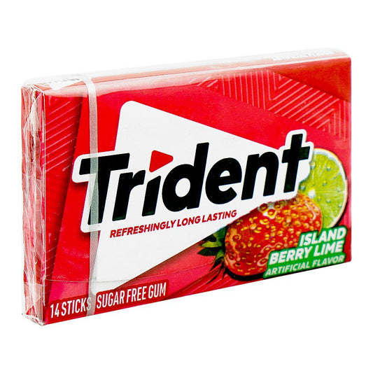 Trident Island Berry Lime Sugar Free Gum, 14-Pack