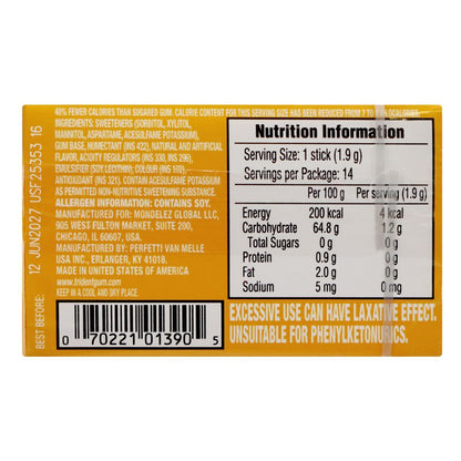 Trident Pineapple Sugar Free Gum Twist, 14-Pack
