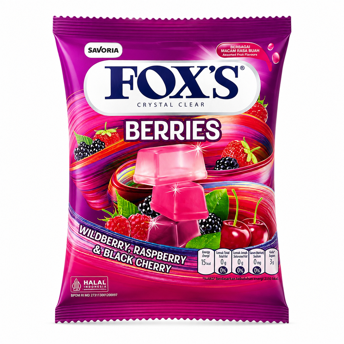 FOX’S Crystal Clear Berries Candy – 90g