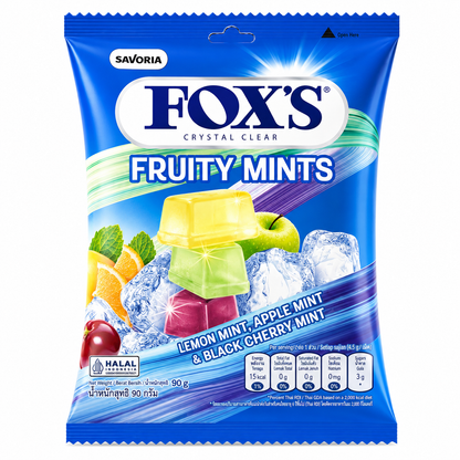 FOX’S Crystal Clear Fruity Mints Candy – 90g