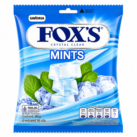 FOX’S Crystal Clear Mints Candy – 90g